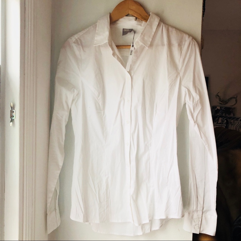 ASOS Women’s fitted button-up blouse